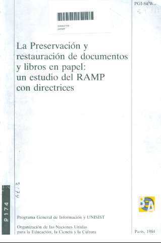 La preservación y restauración de documentos y... (1984)