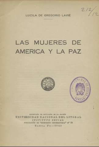 Las mujeres de América y la paz (1948)