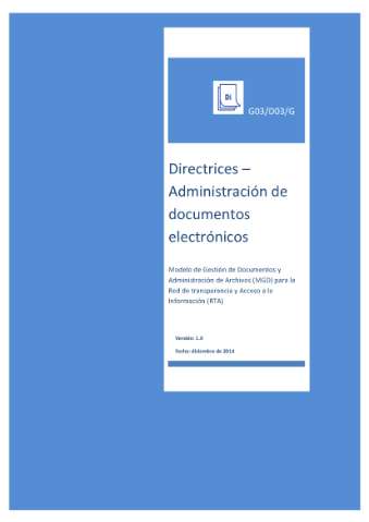 Directrices - administración de documentos...