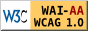 Logotipo W3C - WCAG 1.0
