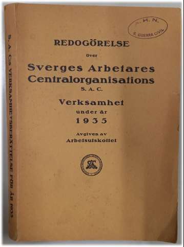 Redogörelse över Sverges arbetares... (1936)