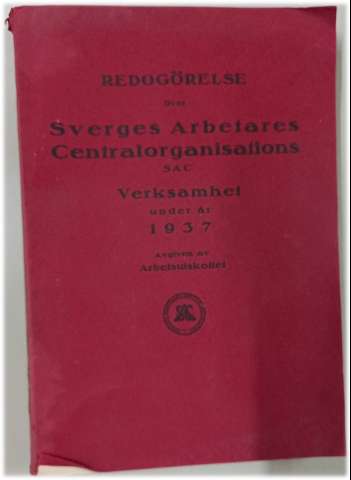 Redogörelse över Sverges arbetares... (1938)