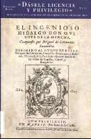 "Dásele licencia y privilegio" : Don Quijote y... (D.L. 2012)